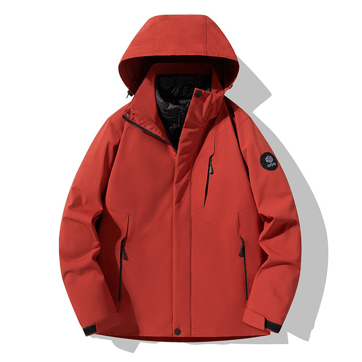 Herren Dreifach kombinierbare Funktionsjacke mit abnehmbarer Steppweste Echoarchiv