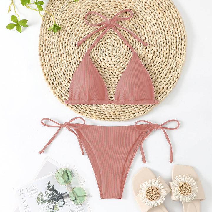 Damen Triangel-Bikini mit verstellbaren Schleifen Echo Archiv