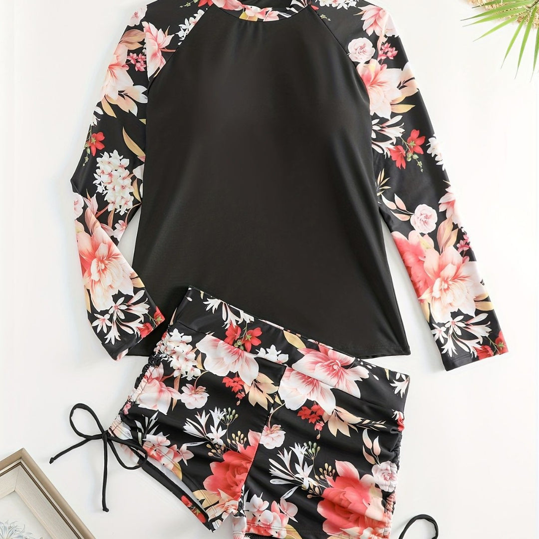 Damen Rashguard und Badeshorts Set Echo Archiv
