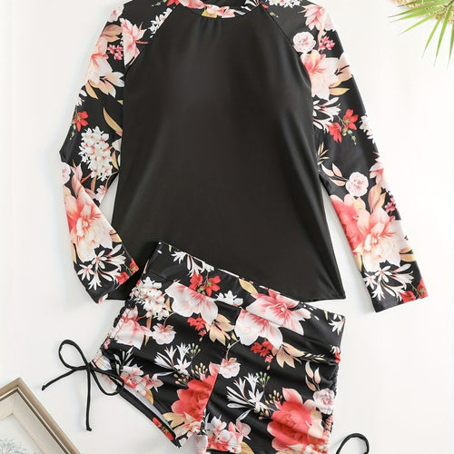 Damen Rashguard und Badeshorts Set Echo Archiv