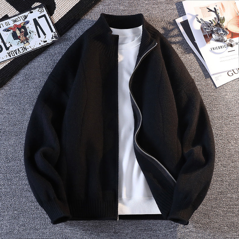 Herren Lässiger Windbreaker mit hochgeschlossenem Reißverschluss Echoarchiv