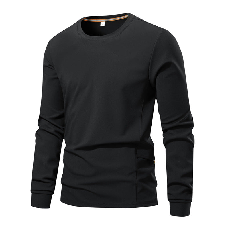 Herren Atmungsaktives Langarm-Technikshirt mit Rundhals und seitlicher Utility-Tasche Echo Archiv