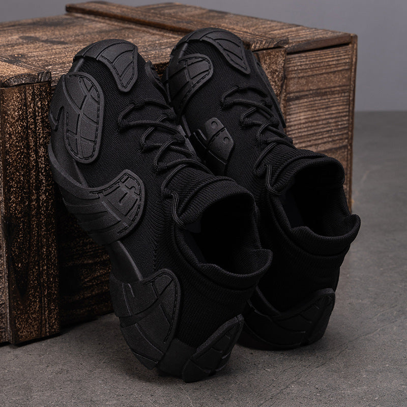 Herren nan robuster taktischer Sneaker mit nahtlosem Strickschaft, stoßdämpfender EVA-Zwischensohle und profiliertem Schutzoverlay Echo Archiv