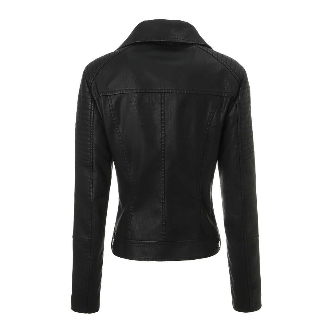 Damen Modische Bikerjacke mit Steppdesign Echo Archiv