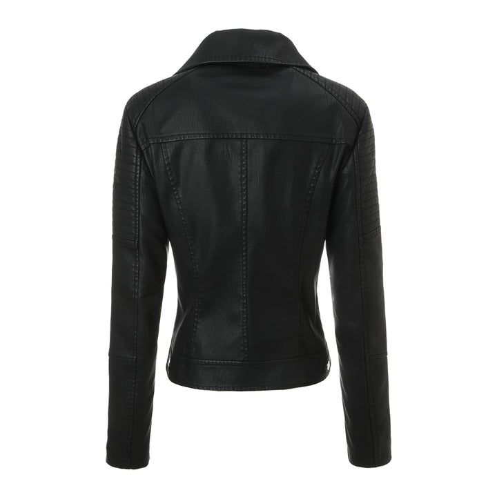 Damen Modische Bikerjacke mit Steppdesign Echo Archiv
