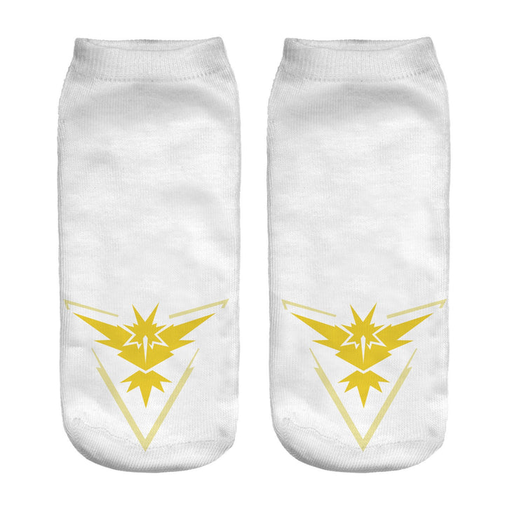 Unisex Niedrige Ankle-Socken mit Cartoon-Monster-Gesicht und weichem Baumwollmix – Norré