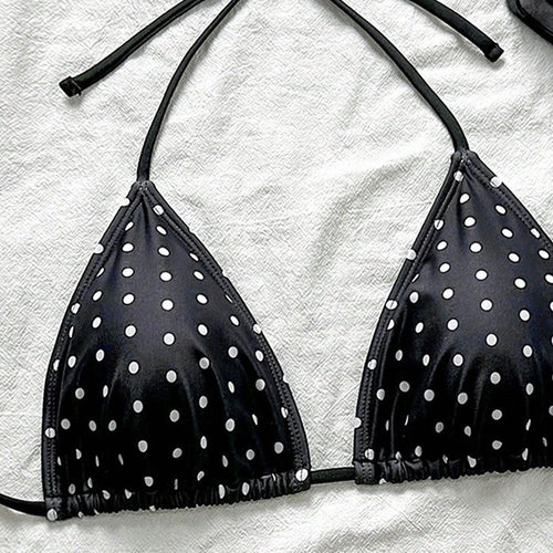 Damen Triangel-Bikinioberteil mit lässigen Bindebändern Echo Archiv