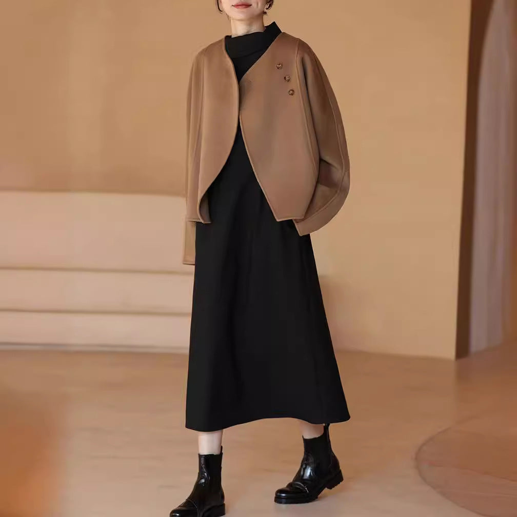 Damen Elegante und gemütliche Jacke mit asymmetrischem Schnitt Echoarchiv