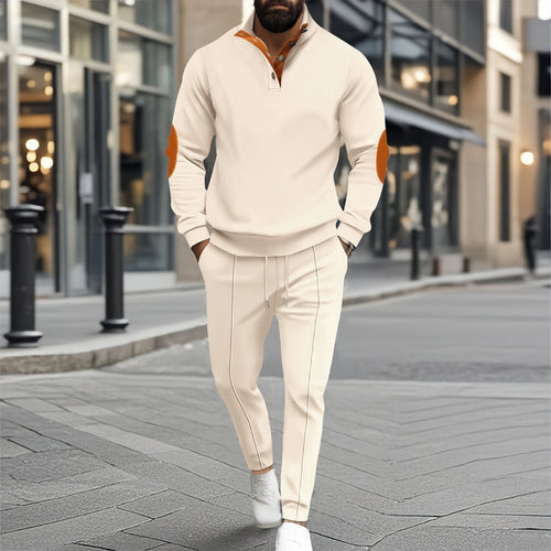 Herren sportliches Freizeit-Set mit innovativem Schnitt und modischen Knoten-Details Echoarchiv