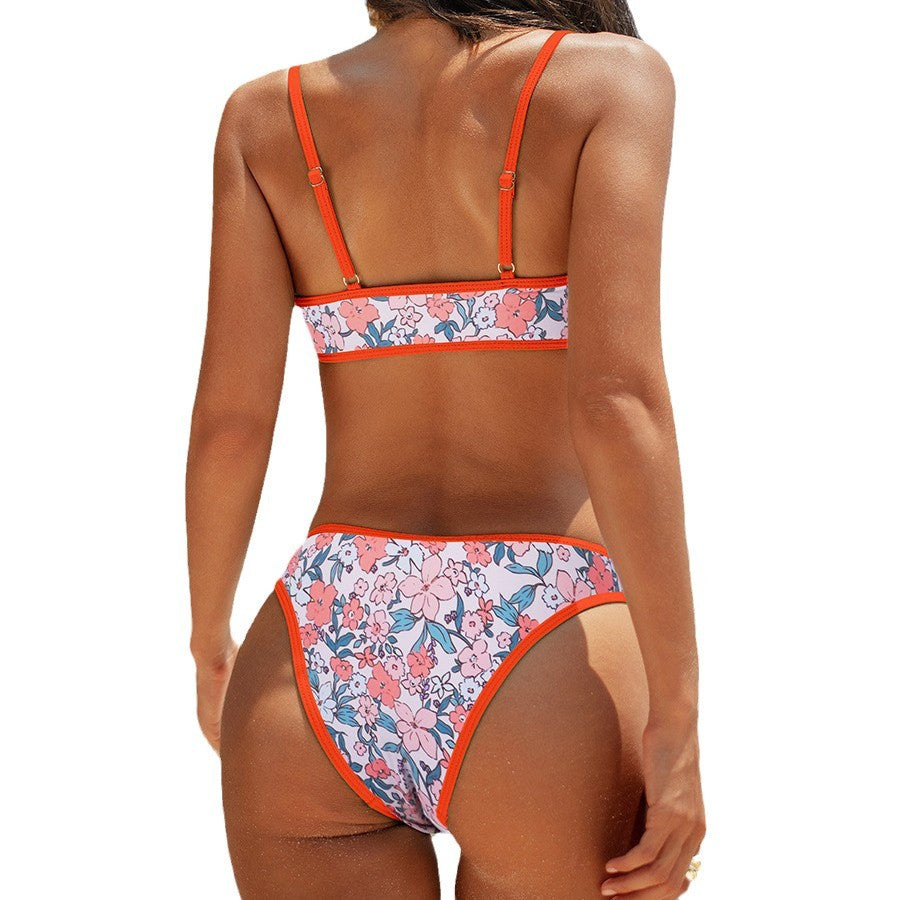 Damen Sportlicher Bikini mit modernen Leoprint-Details Echo Archiv