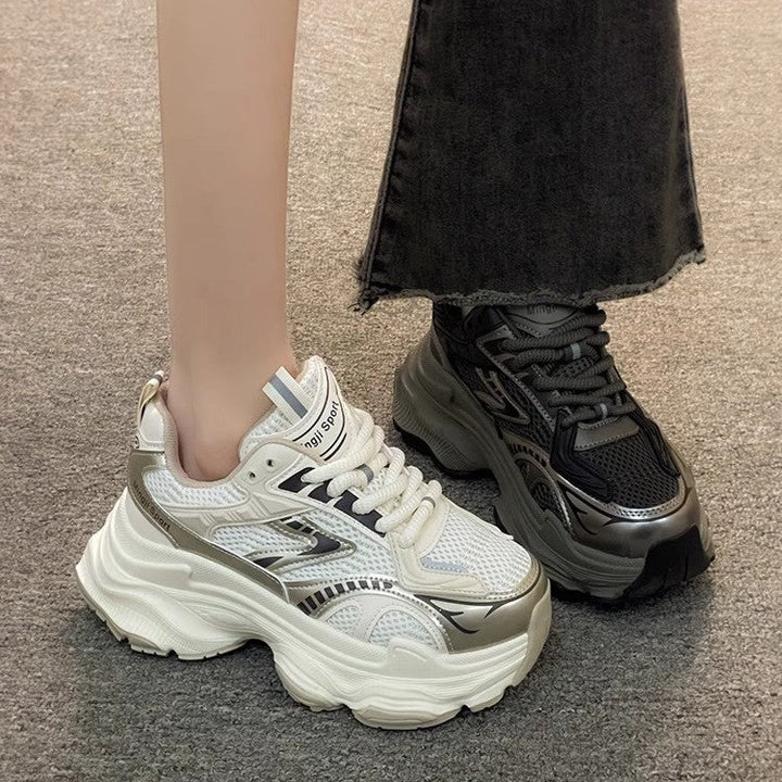 Damen Trendige Chunky Sneakers mit atmungsaktivem Mesh und starker Dämpfung Echo Archiv