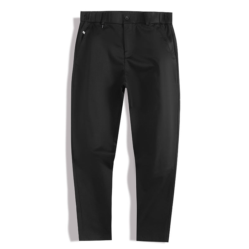 Herren modische Chino-Hose mit elastischem Bund und Seitentaschen Echoarchiv