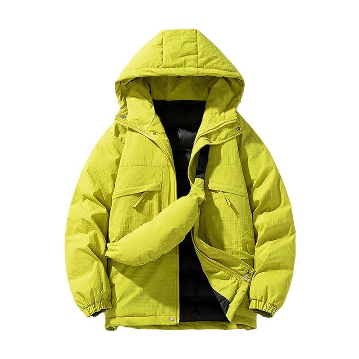 Herren Gepolsterter Ripstop-Parka mit Kapuze Oversize-Schnitt und integrierter Umhängetasche Echo Archiv