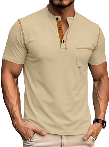 Herren Polo-Shirt mit gestreiftem Kragen Echoarchiv