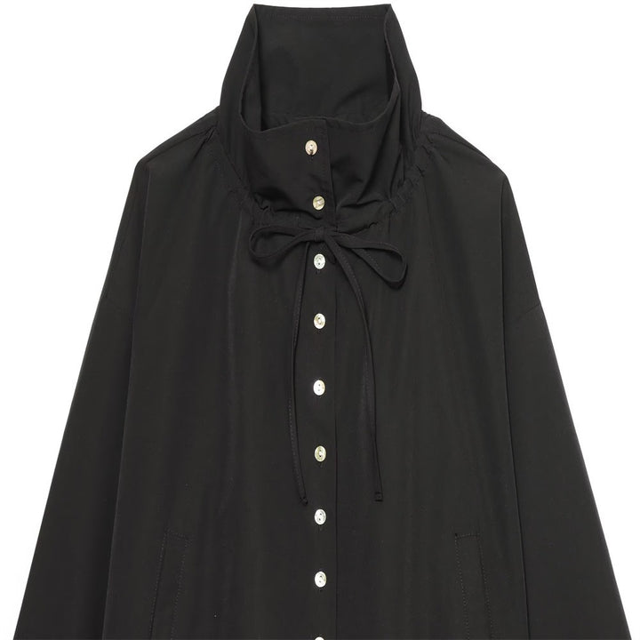 Damen Gekürzte Oversize-Utility-Jacke mit Stehkragen und Kordelzug Echo Archiv