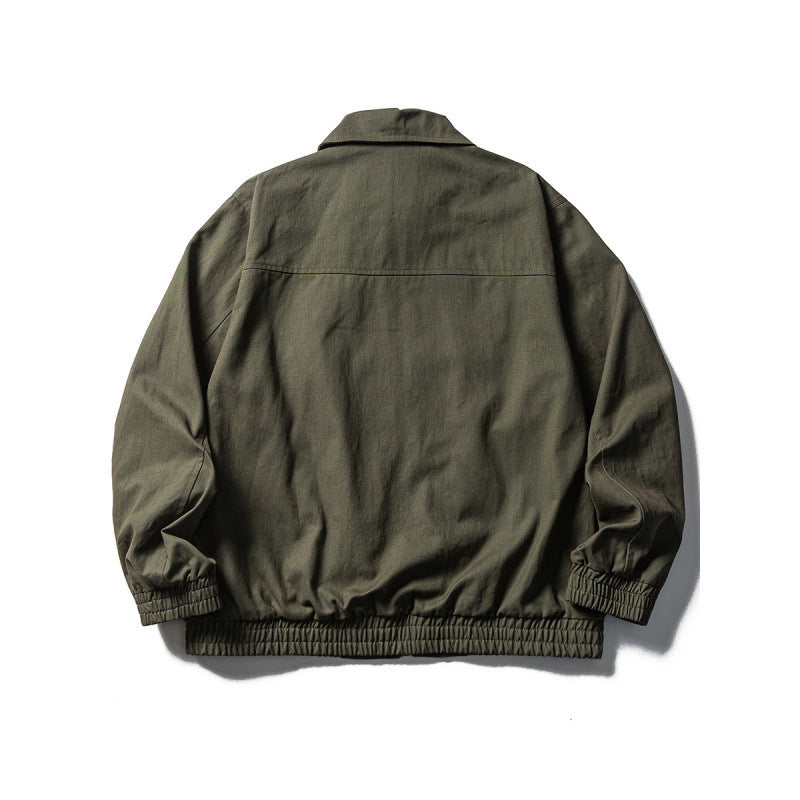 Herren Boxy-Fieldjacke im Utility-Look mit Stehkragen, durchgehendem Reißverschluss und elastischem Saum Echo Archiv