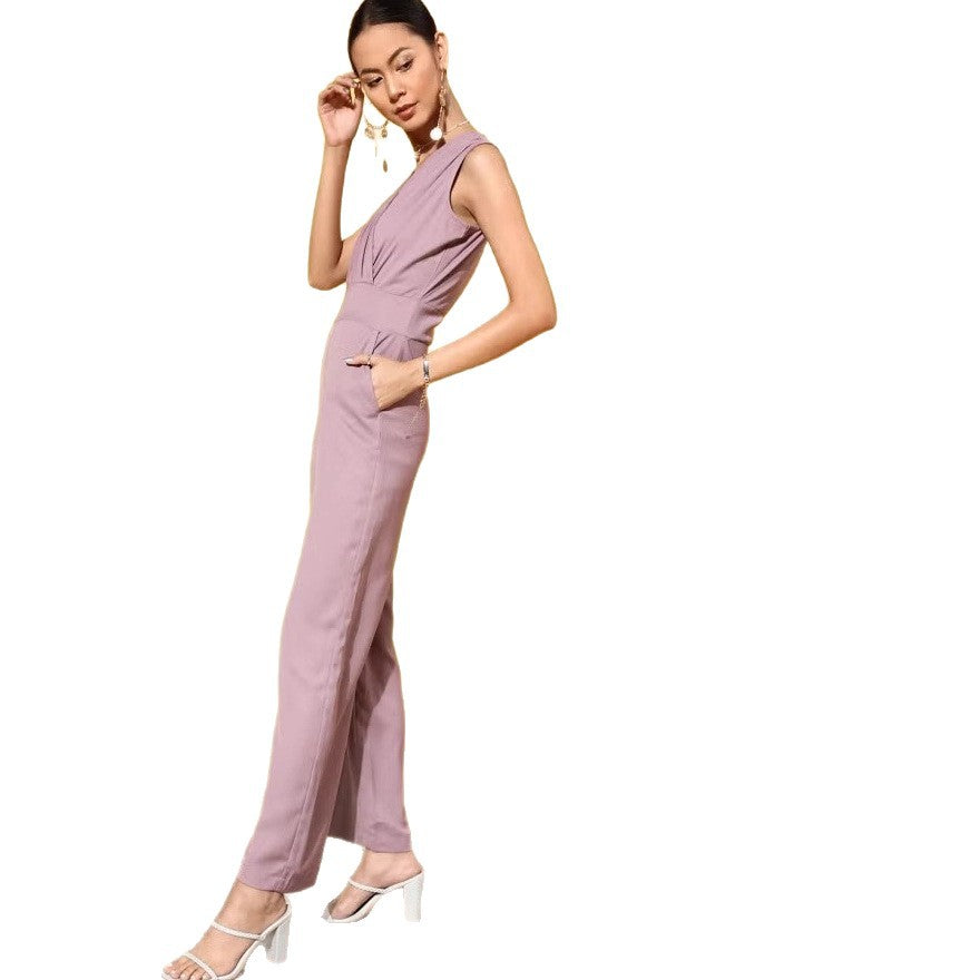 Damen Jumpsuit mit elegantem V-Ausschnitt von Echo Archiv