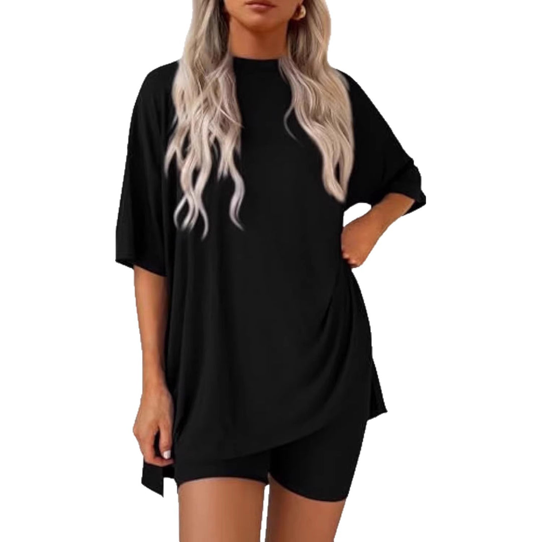 Damen lässiges Sport-T-Shirt mit Shorts im Set Echo Archiv