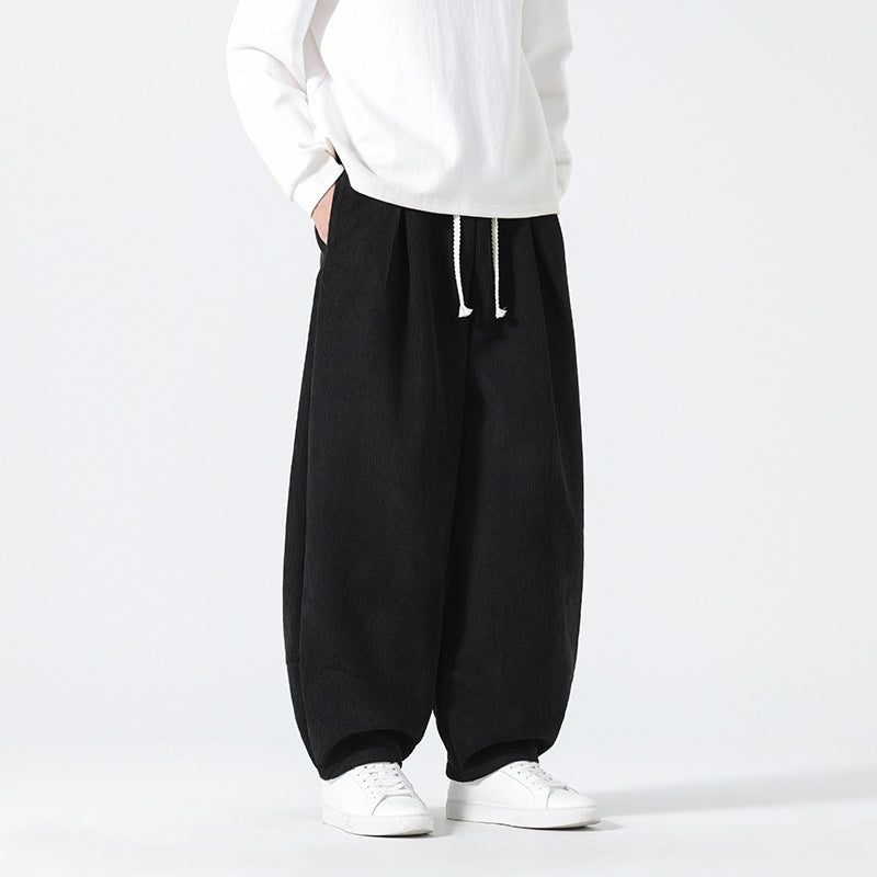 Herren Ballon‑Cordhose mit hoher Leibhöhe, Kordelzug und Faltenlegung Echo Archiv