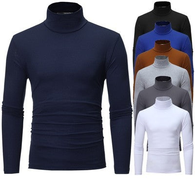 Herren Rollkragenpullover aus elastischem Material mit eng anliegendem Schnitt Echoarchiv