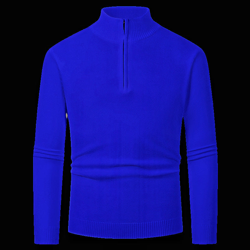 Herren Pullover mit hohem Kragen und Reißverschluss Echoarchiv