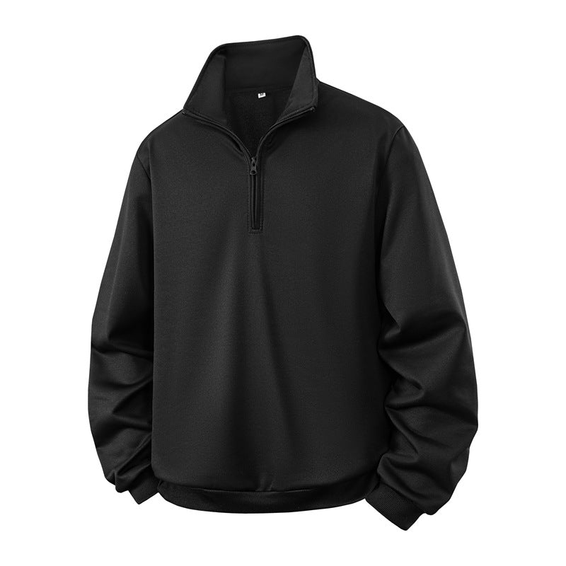 Herren Halbzip-Sweatshirt mit Stehkragen und Rippbündchen Echo Archiv