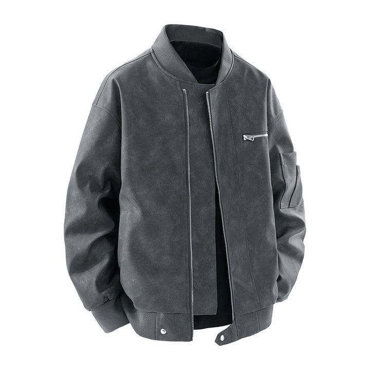 Herren elegante Bomberjacke mit vielseitigen Taschen Echoarchiv