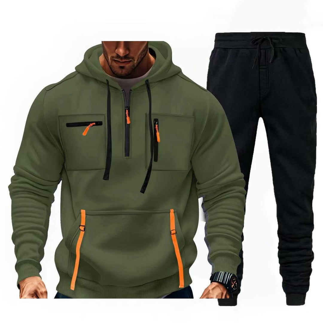 Herren multifunktionaler Kapuzenpullover und Jogginghose Kombination Echoarchiv