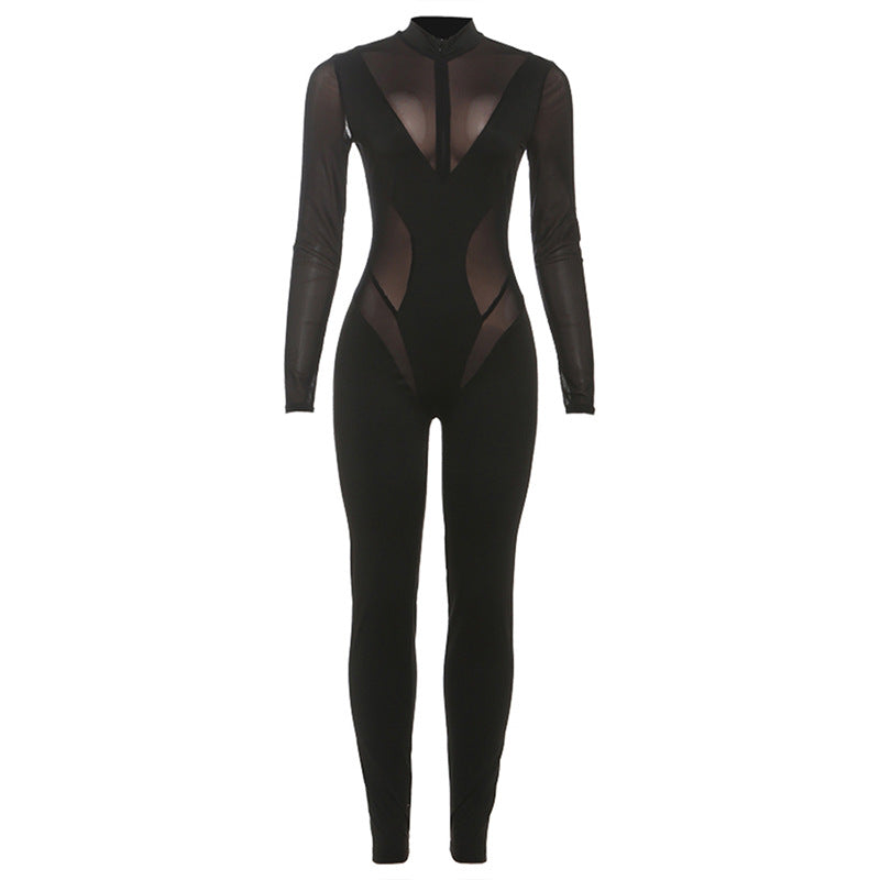 Damen Body mit transparenter Einsätzen und figurbetontem Schnitt Echo Archiv