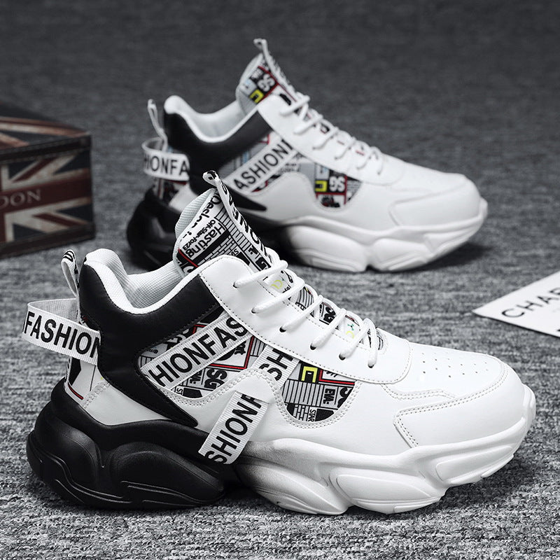 Unisex modische Plateau‑Chunky‑Sneaker mit grafischem Print, verstärkter Fersenlasche und dämpfender Hohlkammersohle – Norré