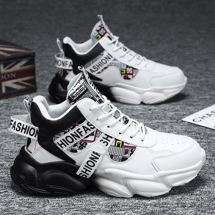 Unisex modische Plateau‑Chunky‑Sneaker mit grafischem Print, verstärkter Fersenlasche und dämpfender Hohlkammersohle – Norré