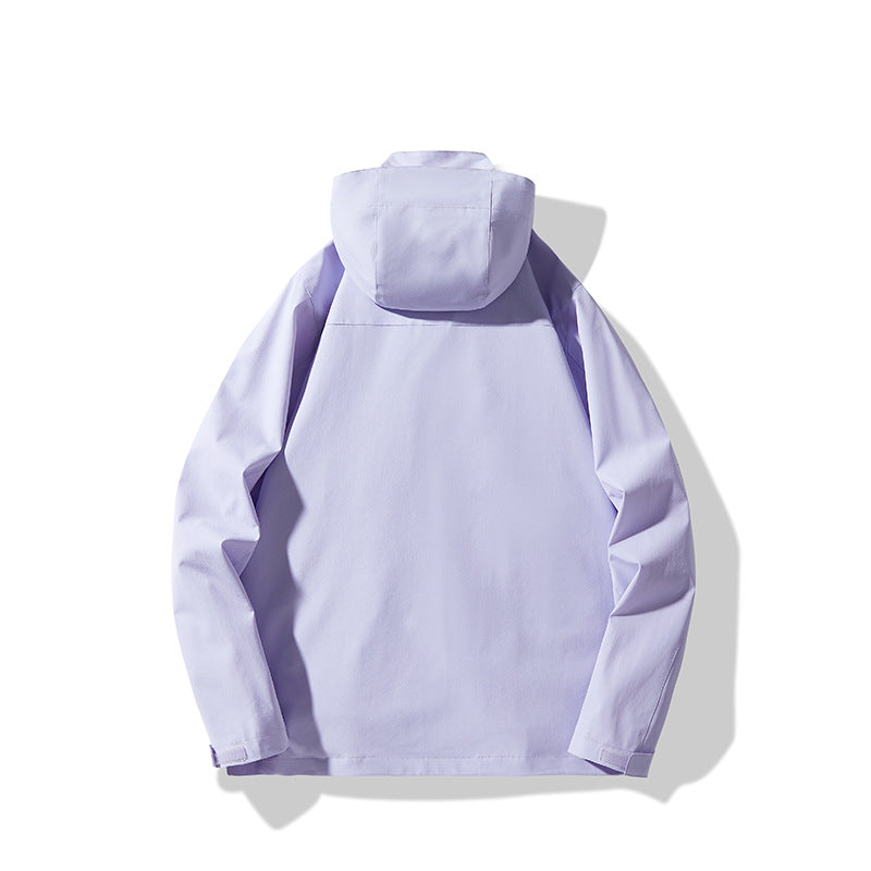 Herren Technische wasserdichte Kapuzen-Shelljacke im minimalistischen Urban-Look Echo Archiv