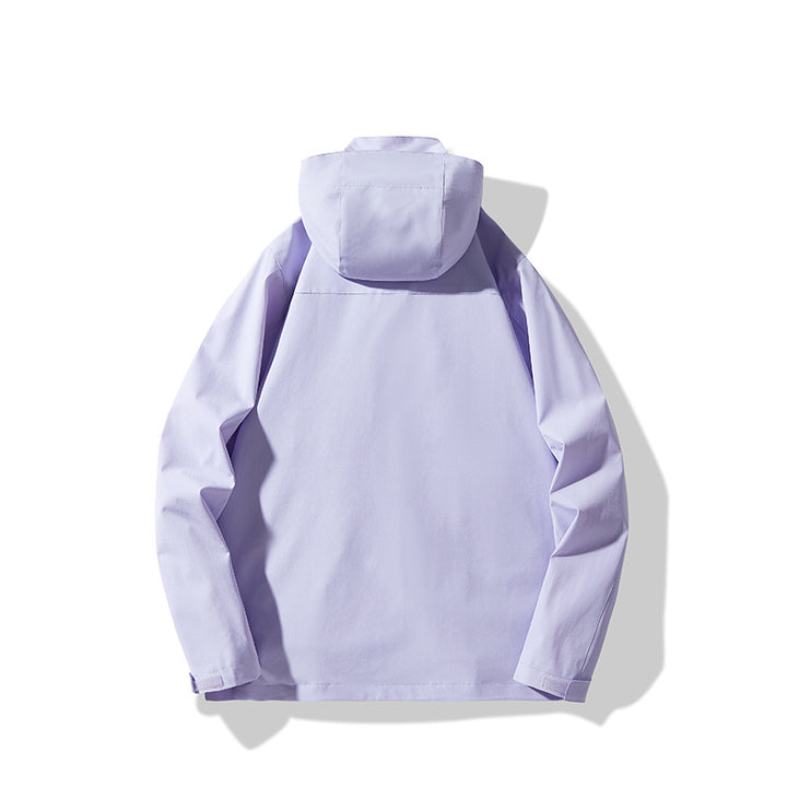 Herren Technische wasserdichte Kapuzen-Shelljacke im minimalistischen Urban-Look Echo Archiv