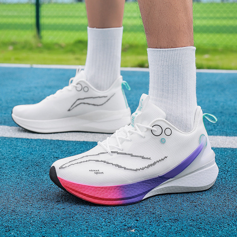 Unisex leichte Straßensneaker mit atmungsaktivem Strickobermaterial, reaktiver Hohlkern-Zwischensohle und griffiger Profilaußensohle – Norré