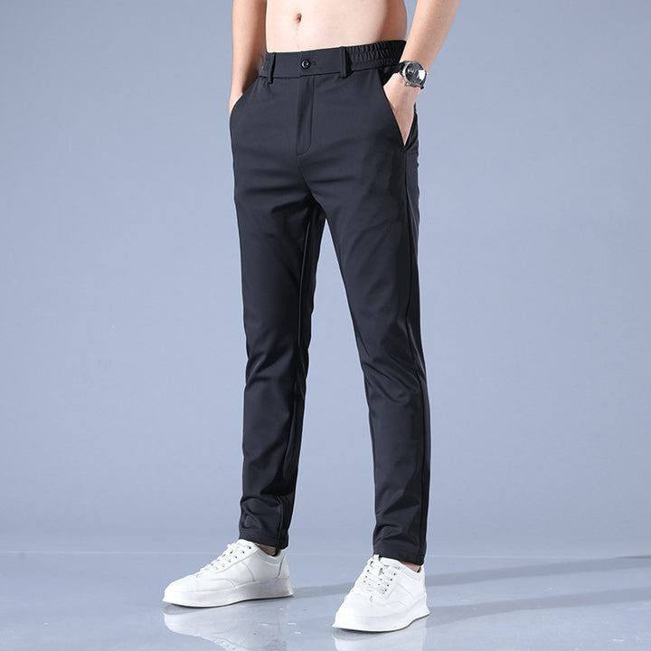 Herren elegante Slim-Fit Businesshose Echoarchiv