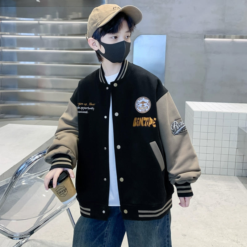 Unisex lässige Collegejacke mit einzigartigen Stickereien Echo Archiv