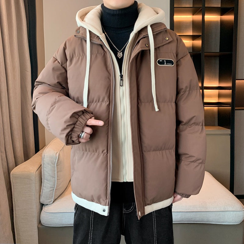 Herren Winterjacke mit Kapuze und dickem Futter Echoarchiv