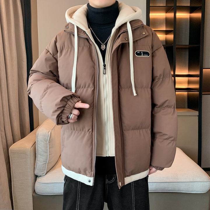 Herren Winterjacke mit Kapuze und dickem Futter Echoarchiv