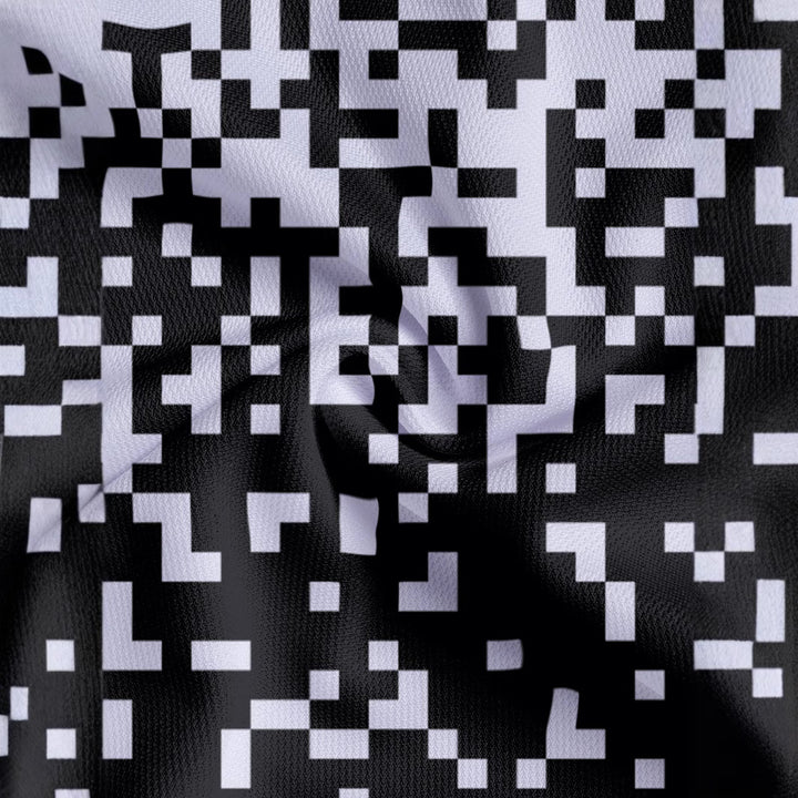 Herren Kurzarm Poloshirt mit kreativem Pixelmuster Echoarchiv