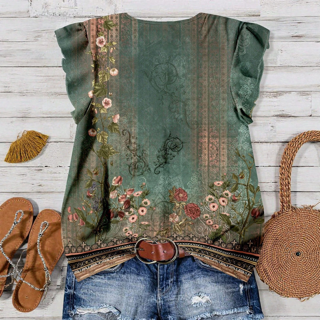 Damen Bluse mit floralem Muster Echo Archiv