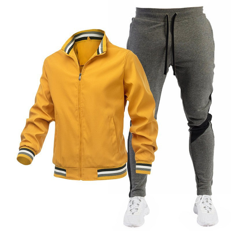 Herren Sportliches Trackjacke und Jogginghose Set Echo Archiv