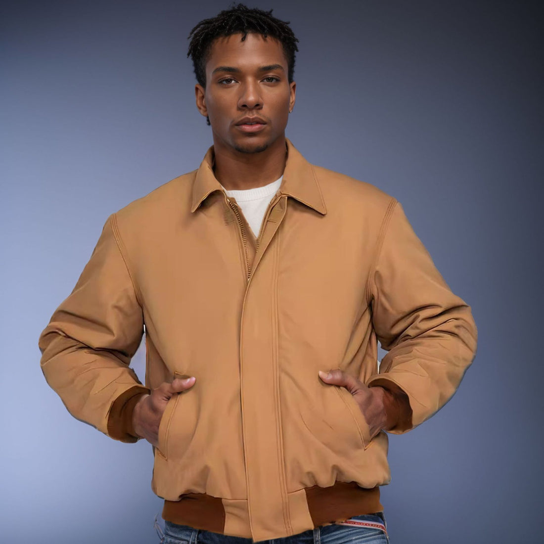 Herren komfortable Übergangsjacke mit leichtem Innenfutter – Taviero