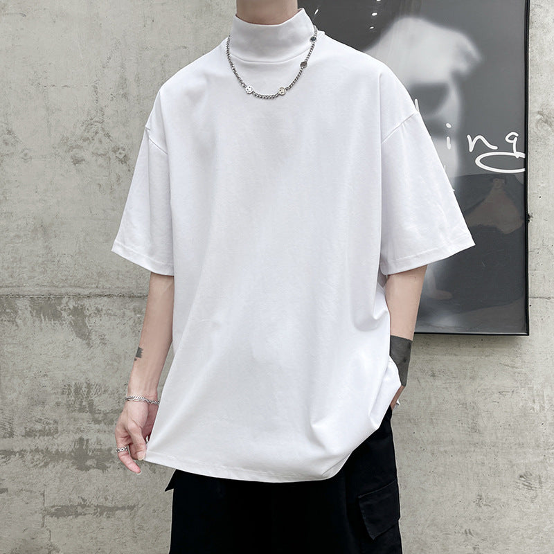 Herren nan oversized Rollkragen-T-Shirt mit halblangen Ärmeln und lässiger Boxy-Passform Echo Archiv