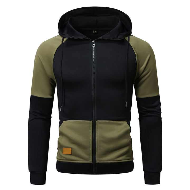 Herren sportlicher Kapuzenpullover mit einzigartigem Farbblock-Design Echoarchiv