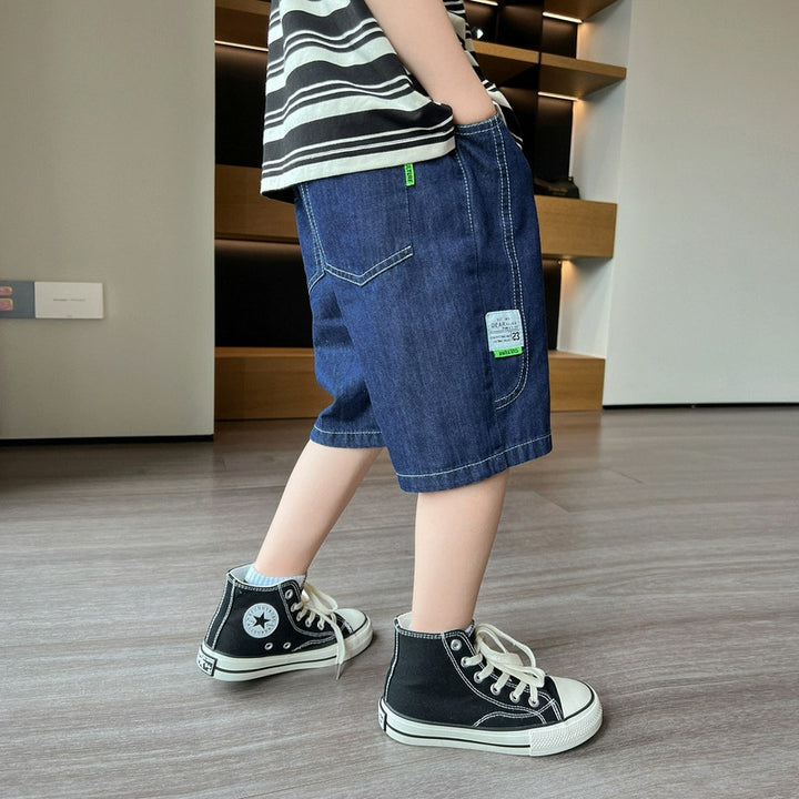 Jungen lässige Denim-Shorts mit großen Seitentaschen Echo Archiv
