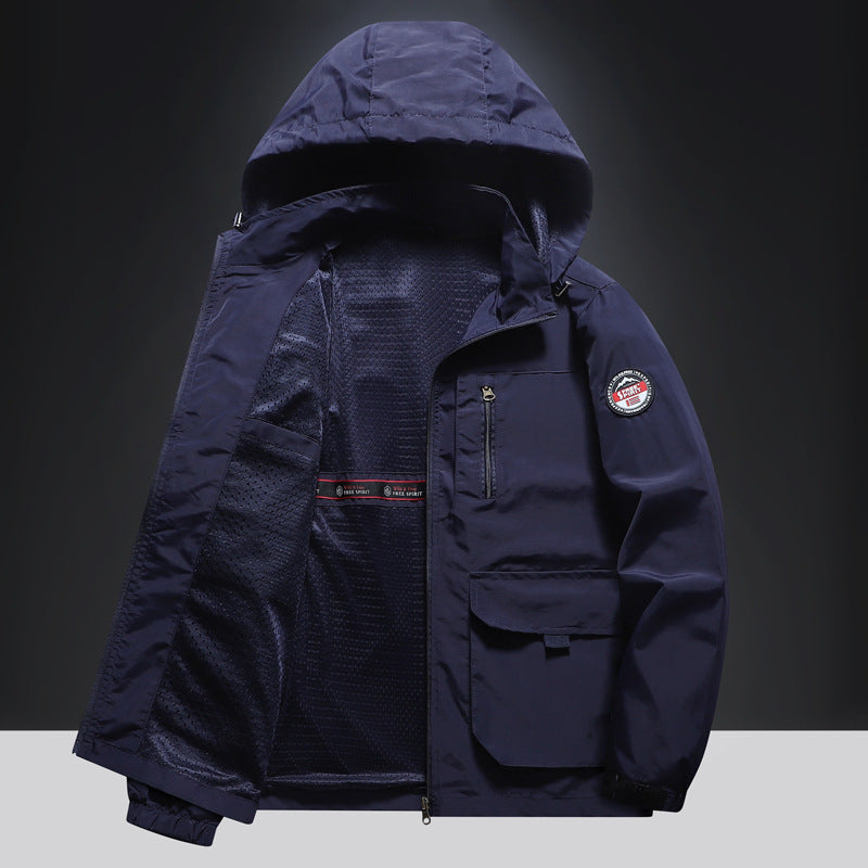 Herren Multifunktionale Übergangsjacke mit seitlichen Taschen Echo Archiv