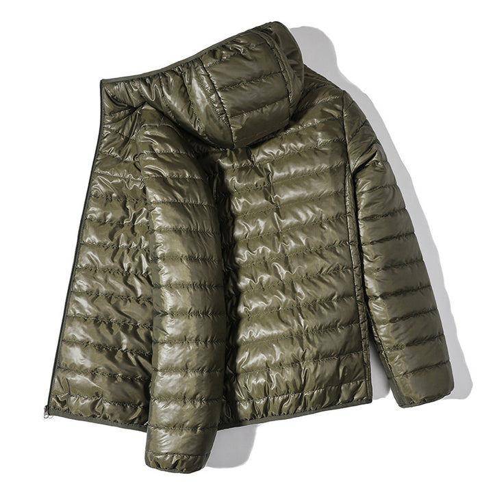 Herren leichte Steppjacke mit Kapuze und wasserabweisender Beschichtung Echoarchiv