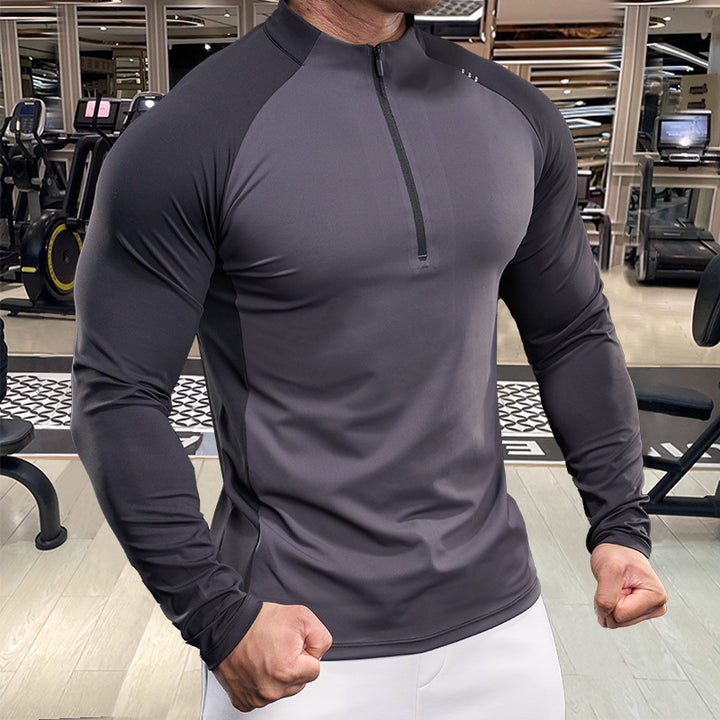 Herren Funktionsshirt mit Half-Zip und Raglanärmeln Echoarchiv