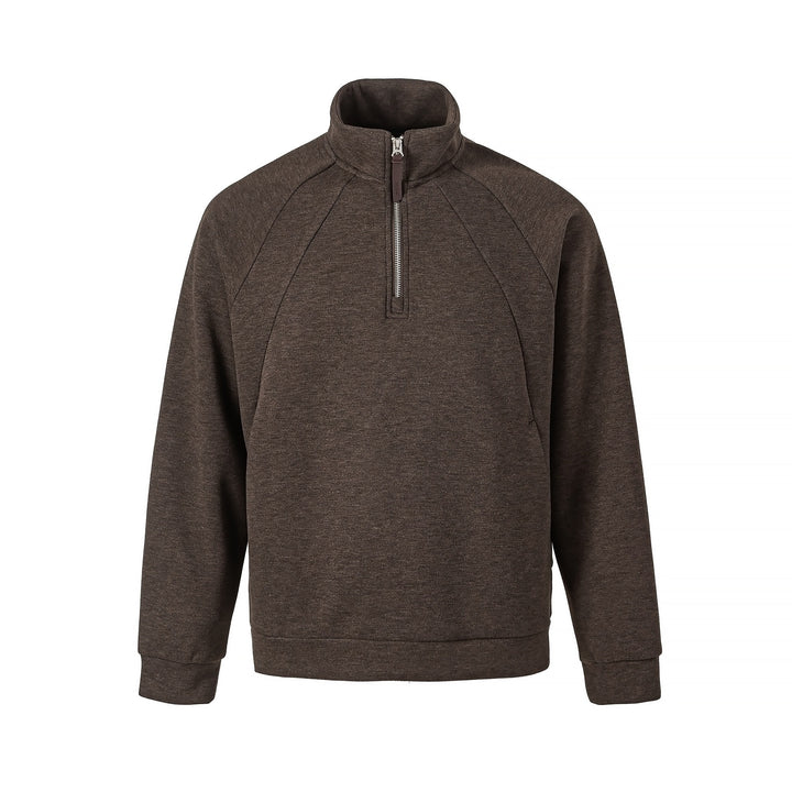 Unisex Halb‑Zip Oversize Sweatshirt mit Stehkragen und Raglanärmeln Echoarchiv
