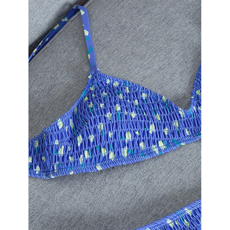 Damen-Bikiniset mit elastischem Rüschendesign und kreativem Bindeknoten Echo Archiv